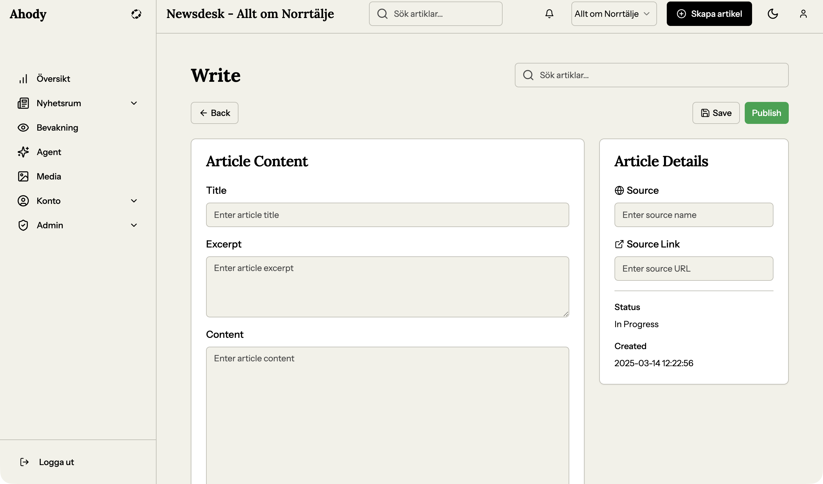 Editor — beskär-verktyget vid bildinfogning